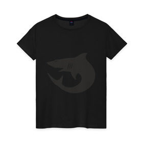 Женская футболка хлопок с принтом Акулы (Sharks) , 100% хлопок | прямой крой, круглый вырез горловины, длина до линии бедер, слегка спущенное плечо | акулы