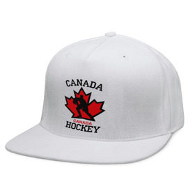 Кепка снепбек с прямым козырьком с принтом Канада хоккей (Canada Hockey) , хлопок 100% |  | Тематика изображения на принте: canada hockey | канада хоккей | лед | спорт | хоккей | шайба