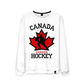 Мужской свитшот хлопок с принтом Канада хоккей (Canada Hockey) , 100% хлопок |  | canada hockey | канада хоккей | лед | спорт | хоккей | шайба