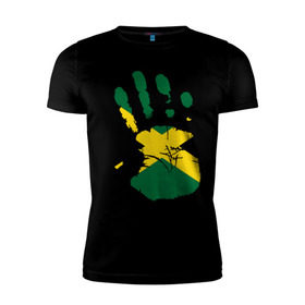 Мужская футболка премиум с принтом Рука Ямайки , 92% хлопок, 8% лайкра | приталенный силуэт, круглый вырез ворота, длина до линии бедра, короткий рукав | рука | рука ямайки | туристические | ямайки
флаг