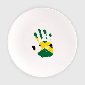 Тарелка с принтом Рука Ямайки , фарфор | диаметр - 210 мм
диаметр для нанесения принта - 120 мм | рука | рука ямайки | туристические | ямайки
флаг