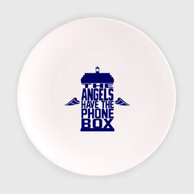 Тарелка с принтом The angels have the phone box , фарфор | диаметр - 210 мм
диаметр для нанесения принта - 120 мм | крылья