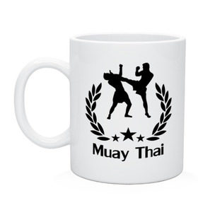 Кружка с принтом Muay Thai (Тайский бокс) , керамика | объем — 330 мл, диаметр — 80 мм. Принт наносится на бока кружки, можно сделать два разных изображения | Тематика изображения на принте: muay thai | бокс | спорт | тайский бокс
