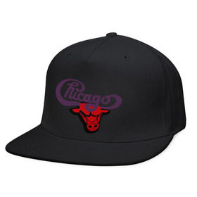 Кепка снепбек с прямым козырьком с принтом Чикаго Булс Chicago bulls , хлопок 100% |  | chicago bulls | swag | бык | чикаго булс