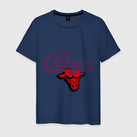 Мужская футболка хлопок с принтом Чикаго Булс Chicago bulls , 100% хлопок | прямой крой, круглый вырез горловины, длина до линии бедер, слегка спущенное плечо. | Тематика изображения на принте: chicago bulls | swag | бык | чикаго булс