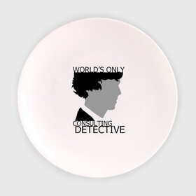 Тарелка с принтом Sherlock Detective , фарфор | диаметр - 210 мм
диаметр для нанесения принта - 120 мм | sherlock detective | кино | мультфильмы и тв 
подкатегория: | сыщик | холмс | хомс