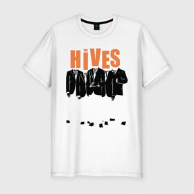 Мужская футболка премиум с принтом The Hives (пиджаки) , 92% хлопок, 8% лайкра | приталенный силуэт, круглый вырез ворота, длина до линии бедра, короткий рукав | kubana 2014 | the hives | альтернатива | кубана 2014 | музыка | рок | с группами | фестиваль