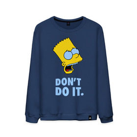 Мужской свитшот хлопок с принтом Bart Simpson Dont do it Барт , 100% хлопок |  | Тематика изображения на принте: bart simpson dont do it | барт | кино | мультфильмы и тв | симпсоны