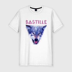 Мужская футболка премиум с принтом Bastille , 92% хлопок, 8% лайкра | приталенный силуэт, круглый вырез ворота, длина до линии бедра, короткий рукав | bastille | pop rock | rock | альтернатива | волк | злой волк | инди рок | музыка | поп рок | рок