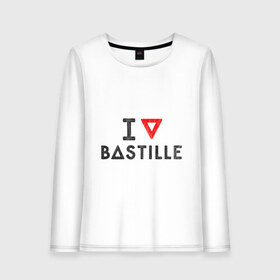 Женский лонгслив хлопок с принтом Bastille , 100% хлопок |  | bastille | pop rock | rock | альтернатива | инди рок | музыка | поп рок | рок | сердце | треугольник | я люблю