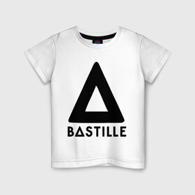 Детская футболка хлопок с принтом Bastille , 100% хлопок | круглый вырез горловины, полуприлегающий силуэт, длина до линии бедер | bastille | kubana | rock | кубана | музыка | подарок | рок | треугольник