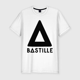 Мужская футболка премиум с принтом Bastille , 92% хлопок, 8% лайкра | приталенный силуэт, круглый вырез ворота, длина до линии бедра, короткий рукав | Тематика изображения на принте: bastille | kubana | rock | кубана | музыка | подарок | рок | треугольник
