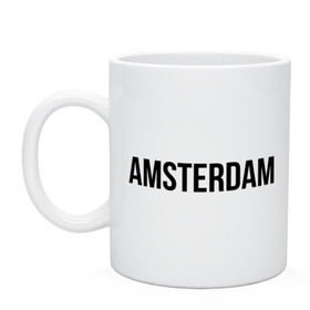 Кружка с принтом Amsterdam , керамика | объем — 330 мл, диаметр — 80 мм. Принт наносится на бока кружки, можно сделать два разных изображения | amsterdam | амстердам | голландия | туристические
