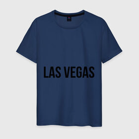 Мужская футболка хлопок с принтом Las Vegas , 100% хлопок | прямой крой, круглый вырез горловины, длина до линии бедер, слегка спущенное плечо. | las vegas | лас вегас | сша | туристические
