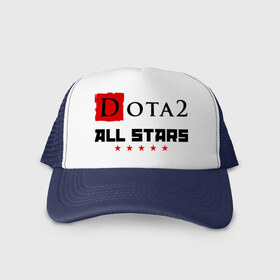 Кепка тракер с сеткой с принтом Dota 2 All Stars Дота , трикотажное полотно; задняя часть — сетка | длинный козырек, универсальный размер, пластиковая застежка | dota 2 all stars дота | dota2 | игры