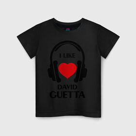 Детская футболка хлопок с принтом Мне нравится David Guetta , 100% хлопок | круглый вырез горловины, полуприлегающий силуэт, длина до линии бедер | Тематика изображения на принте: david guetta | dj | rnb | клубные | мне нравится | музыка | сердечко