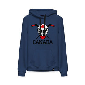 Женская толстовка хлопок с принтом Canada (Канадский хоккей) , френч-терри, мягкий теплый начес внутри (100% хлопок) | карман-кенгуру, эластичные манжеты и нижняя кромка, капюшон с подкладом и шнурком | canada | канадский | клюшка | спорт | хоккей | шайба