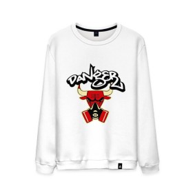 Мужской свитшот хлопок с принтом Чикаго Булс Danger Chicago Bulls , 100% хлопок |  | chicago bulls | swag | булс danger | бык | чикаго