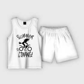 Детская пижама с шортами хлопок с принтом лето близко ,  |  | автомобильные | велик | волк | лето близко | мотоциклы | пес