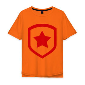 Мужская футболка хлопок Oversize с принтом Gambit , 100% хлопок | свободный крой, круглый ворот, “спинка” длиннее передней части | gambit | gaming | team | гамбит