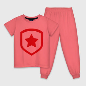 Детская пижама хлопок с принтом Gambit , 100% хлопок |  брюки и футболка прямого кроя, без карманов, на брюках мягкая резинка на поясе и по низу штанин
 | gambit | gaming | team | гамбит