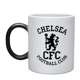 Кружка хамелеон с принтом Chelsea FC , керамика | меняет цвет при нагревании, емкость 330 мл | 1905 | chelsea | chelsea logo | fc | footbal club | лого | логотип | спорт | футбол | футбольный клуб | челси