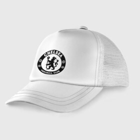 Детская кепка тракер с принтом Chelsea logo , Козырек - 100% хлопок. Кепка - 100% полиэстер, Задняя часть - сетка | универсальный размер, пластиковая застёжка | 1905 | chelsea | chelsea logo | fc | footbal club | лого | логотип | спорт | футбол | футбольный клуб | челси