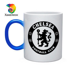 Кружка хамелеон с принтом Chelsea logo , керамика | меняет цвет при нагревании, емкость 330 мл | Тематика изображения на принте: 1905 | chelsea | chelsea logo | fc | footbal club | лого | логотип | спорт | футбол | футбольный клуб | челси