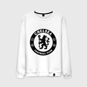 Мужской свитшот хлопок с принтом Chelsea logo , 100% хлопок |  | 1905 | chelsea | chelsea logo | fc | footbal club | лого | логотип | спорт | футбол | футбольный клуб | челси