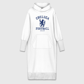 Платье удлиненное хлопок с принтом Chelsea FC ,  |  | 1905 | chelsea | chelsea logo | fc | footbal club | лого | логотип | спорт | футбол | футбольный клуб | челси