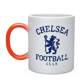 Кружка хамелеон с принтом Chelsea FC , керамика | меняет цвет при нагревании, емкость 330 мл | 1905 | chelsea | chelsea logo | fc | footbal club | лого | логотип | спорт | футбол | футбольный клуб | челси