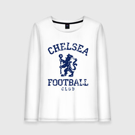 Женский лонгслив хлопок с принтом Chelsea FC , 100% хлопок |  | 1905 | chelsea | chelsea logo | fc | footbal club | лого | логотип | спорт | футбол | футбольный клуб | челси