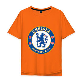 Мужская футболка хлопок Oversize с принтом Chelsea logo , 100% хлопок | свободный крой, круглый ворот, “спинка” длиннее передней части | 1905 | chelsea | chelsea logo | fc | footbal club | лого | логотип | спорт | футбол | футбольный клуб | челси