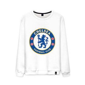 Мужской свитшот хлопок с принтом Chelsea logo , 100% хлопок |  | Тематика изображения на принте: 1905 | chelsea | chelsea logo | fc | footbal club | лого | логотип | спорт | футбол | футбольный клуб | челси