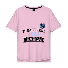 Мужская футболка хлопок Oversize с принтом Barca , 100% хлопок | свободный крой, круглый ворот, “спинка” длиннее передней части | barcelona | fc | fc barcelona | footbal club | барселона | лого | логотип | спорт | футбол | футбольный клуб
