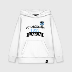 Детская толстовка хлопок с принтом Barca , 100% хлопок | Круглый горловой вырез, эластичные манжеты, пояс, капюшен | barcelona | fc | fc barcelona | footbal club | барселона | лого | логотип | спорт | футбол | футбольный клуб