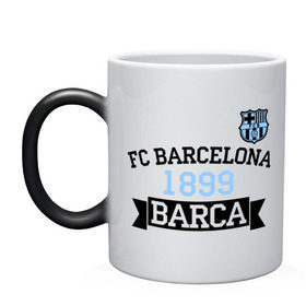 Кружка хамелеон с принтом Barca , керамика | меняет цвет при нагревании, емкость 330 мл | barcelona | fc | fc barcelona | footbal club | барселона | лого | логотип | спорт | футбол | футбольный клуб
