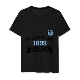 Мужская футболка хлопок с принтом Barca , 100% хлопок | прямой крой, круглый вырез горловины, длина до линии бедер, слегка спущенное плечо. | barcelona | fc | fc barcelona | footbal club | барселона | лого | логотип | спорт | футбол | футбольный клуб