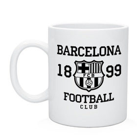 Кружка с принтом Barcelona 1899 , керамика | объем — 330 мл, диаметр — 80 мм. Принт наносится на бока кружки, можно сделать два разных изображения | Тематика изображения на принте: barcelona | fc | fc barcelona | footbal club | барселона | лого | логотип | спорт | футбол | футбольный клуб