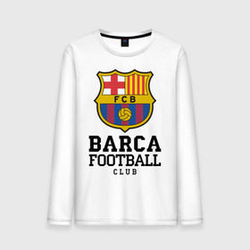 Мужской лонгслив хлопок с принтом Barcelona FC , 100% хлопок |  | barcelona | fc | fc barcelona | footbal club | барселона | лого | логотип | спорт | футбол | футбольный клуб