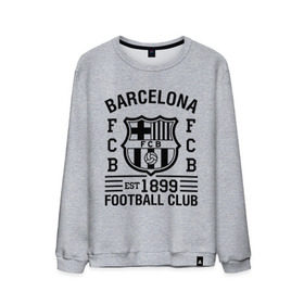Мужской свитшот хлопок с принтом FC Barcelona , 100% хлопок |  | barcelona | fc | fc barcelona | footbal club | барселона | лого | логотип | спорт | футбол | футбольный клуб