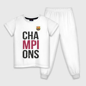 Детская пижама хлопок с принтом Champions , 100% хлопок |  брюки и футболка прямого кроя, без карманов, на брюках мягкая резинка на поясе и по низу штанин
 | 
