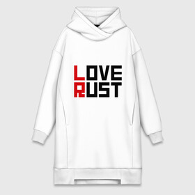 Платье-худи хлопок с принтом Love Rust ,  |  | love | playrust | rust | раст