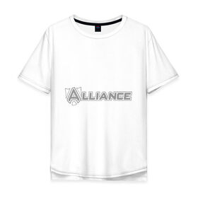 Мужская футболка хлопок Oversize с принтом Дота 2 Альянс , 100% хлопок | свободный крой, круглый ворот, “спинка” длиннее передней части | alliance | dota | dota2 | альянс | дота | дота2