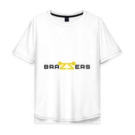 Мужская футболка хлопок Oversize с принтом Brazzers , 100% хлопок | свободный крой, круглый ворот, “спинка” длиннее передней части | brazzers