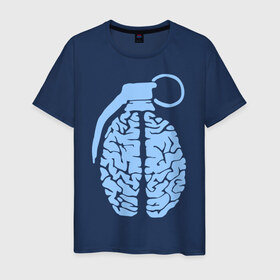 Мужская футболка хлопок с принтом Мозговой штурм , 100% хлопок | прямой крой, круглый вырез горловины, длина до линии бедер, слегка спущенное плечо. | 