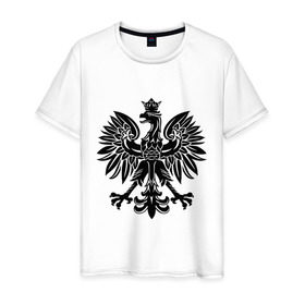 Мужская футболка хлопок с принтом Имперский орел , 100% хлопок | прямой крой, круглый вырез горловины, длина до линии бедер, слегка спущенное плечо. | геральдика | герб | империя | орел | птица