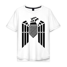 Мужская футболка хлопок Oversize с принтом Немецкий гербовый орел , 100% хлопок | свободный крой, круглый ворот, “спинка” длиннее передней части | геральдика | герб | орел | птица