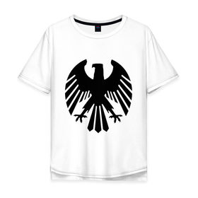 Мужская футболка хлопок Oversize с принтом Немецкий гербовый орёл , 100% хлопок | свободный крой, круглый ворот, “спинка” длиннее передней части | геральдика | герб | немецкий | орел | птица | рисунок