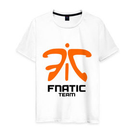 Мужская футболка хлопок с принтом Fnatic Dota 2 , 100% хлопок | прямой крой, круглый вырез горловины, длина до линии бедер, слегка спущенное плечо. | fnatic